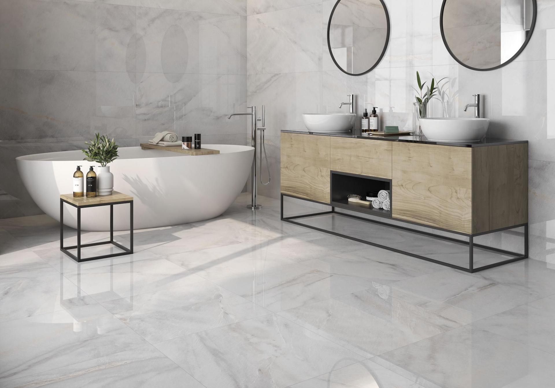bathroom marble floors